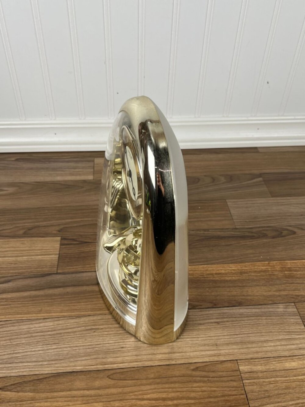 Rhythm Quartz 4SG607 Anniversary Mantel Clock Rotating Pendulum Japan READ - Picture 3 of 9